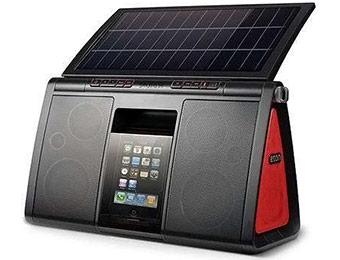 57% off Soulra XL Solar Powered iPhone Dock Speaker System
