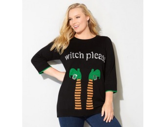 84% off Avenue Plus Size Witch Please Pullover Sweater