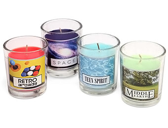 75% off Geeky Scented Candle Set (4 candles)