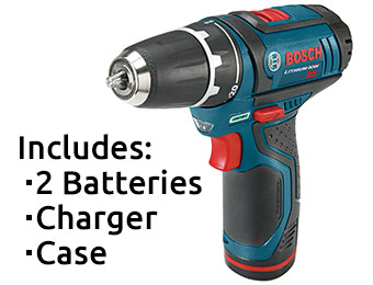 $179 off Bosch PS31-2A 12-V Max Lithium-Ion 3/8" Drill/Driver Kit