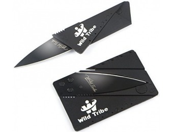 70% off Wild Tribe Card Shaped Folding Pocket Knife