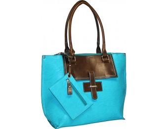 73% off Punto Uno Tailored Tote, Turquoise