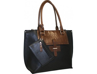 75% off Punto Uno Tailored Tote, Manmade Handbags