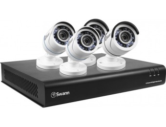 60% off Swann 8-Ch 4-Camera HD DVR Surveillance System