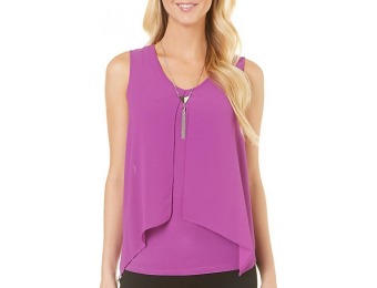 50% off NY Collection Womens Necklace & Layered Tank Top