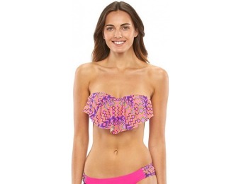 80% off Women's Pink Envelope Southwest Bandeau Bikini Top