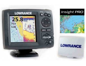 $170 off Lowrance Hook-5 with CHIRP Transducer, GPS