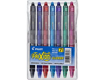 55% off Pilot FriXion RT 7-Pack Erasable Multicolored Pens