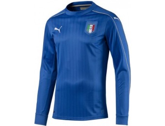 80% off Italy Adult 2016/17 Euro Cup Long Sleeve Home Jersey