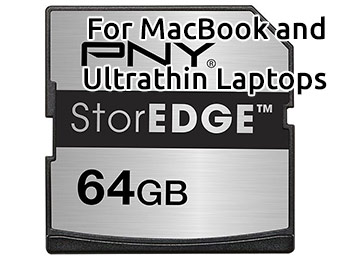 $50 off PNY P-ULTRA64U1-GE 64GB SDXC StorEDGE for MacBook