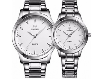 55% off Stainless Steel His and Hers Wrist Watches