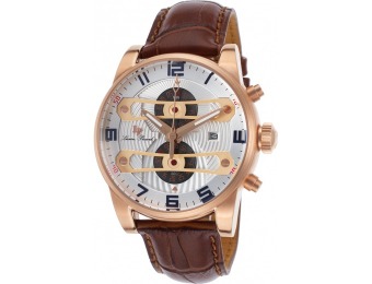 93% off Lucien Piccard Bosphorus Chronograph Leather Watch