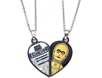 50% off Star Wars R2-D2 & C-3PO Best Friends Necklaces Set
