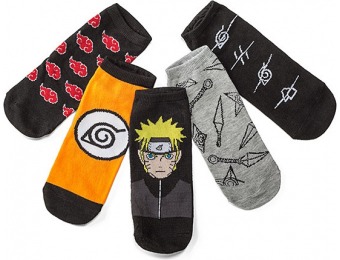 50% off Naruto Ninja Essentials 5-pack Socks