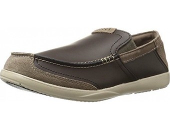 55% off Crocs Men's Walu Luxe Leather Slip-On Loafers