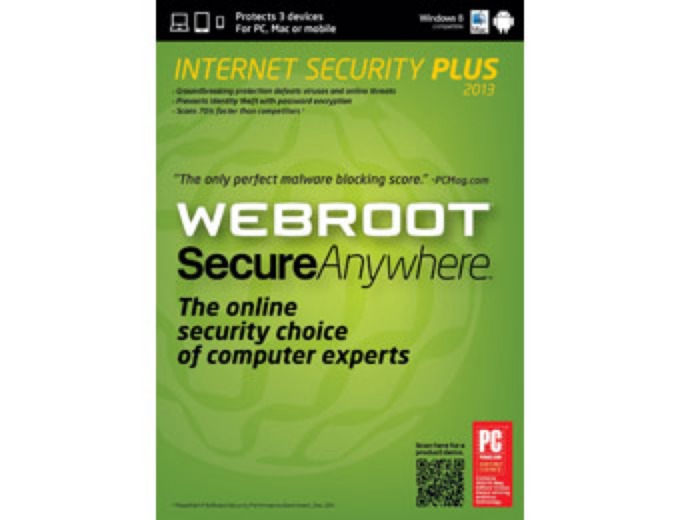 Free Webroot SecureAnywhere Internet Security Plus