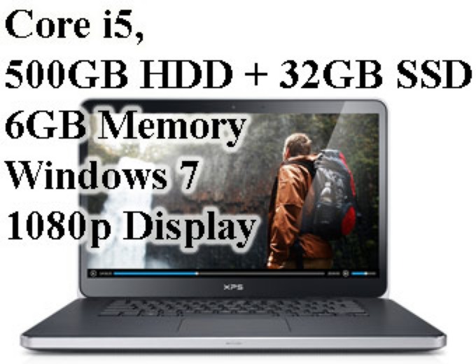 Dell XPS 15 Laptop (i5,6GB,1080p) + FS