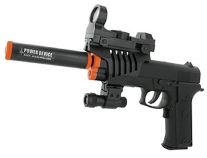 Full Auto Tactical .45 Airsoft Pistol