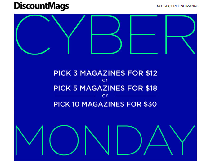 DiscountMags Cyber Monday Sale