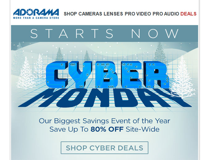 Shop Adorama Cyber Monday Deals