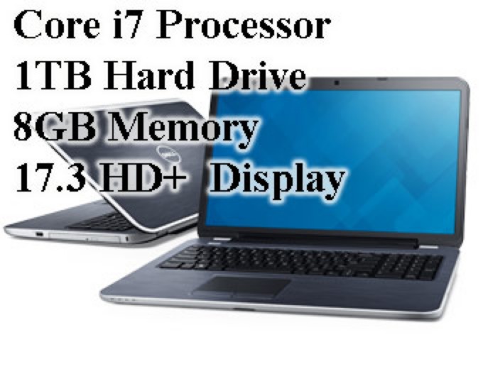 Dell Inspiron 17R Laptop (i7,8GB,1TB HDD)