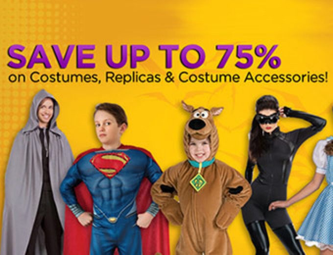 Up to 75% off Halloween Costumes