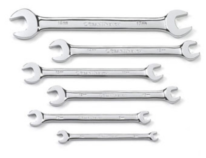 Gearwrench 6-Pc Open End Metric Wrench Set