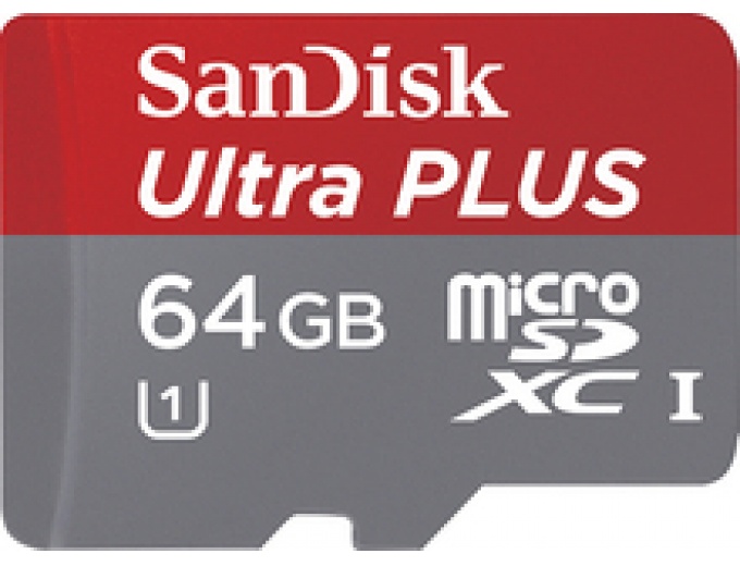 SanDisk Ultra Plus 64GB microSDXC Memory Card