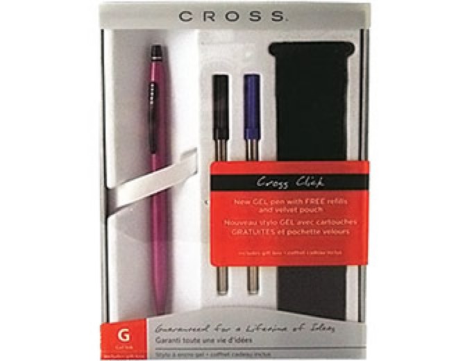 Cross Click Pink Gel Pen Gift Set