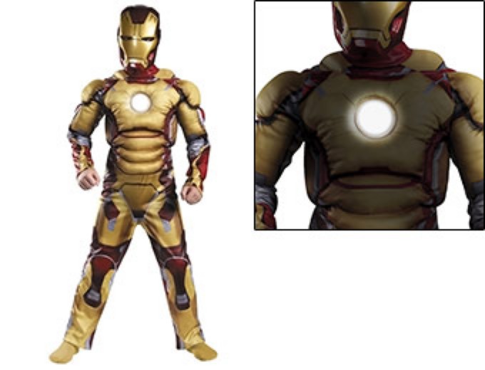 Iron Man Mark 42 Light Up Muscle Costume