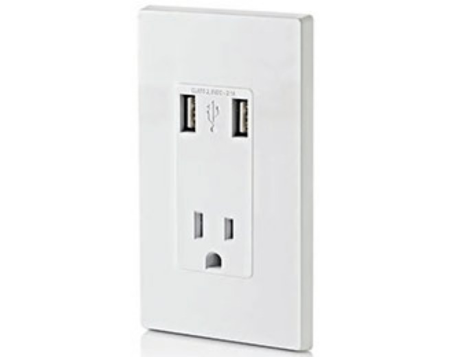 Leviton T5630-W 2.1A USB Charger Receptacle