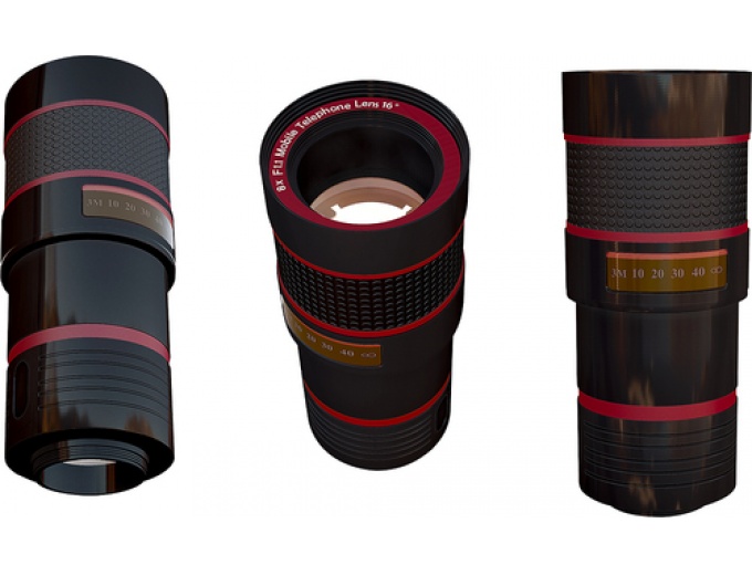 SmartLens 8X Zoom Clip-On Camera Lens