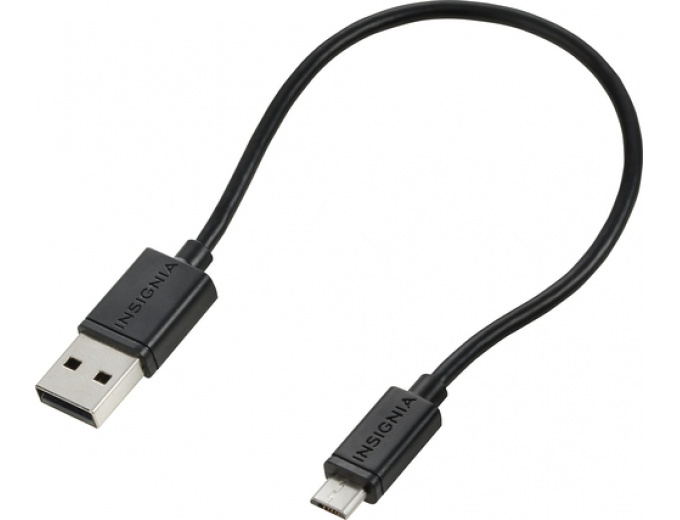 Insignia 6" Short Micro USB Cable