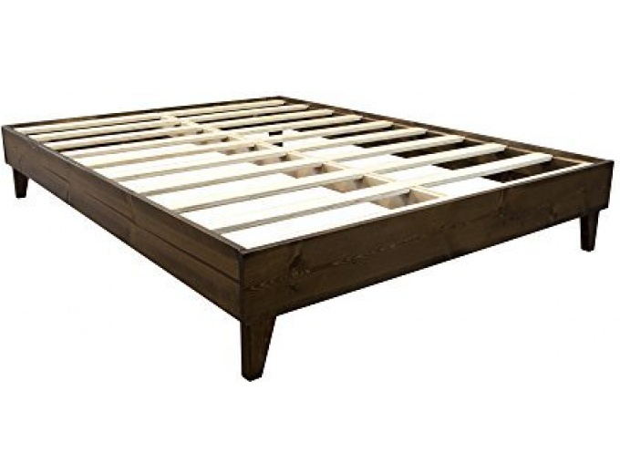 Solid Wood Queen Bed Frame - Made in USA