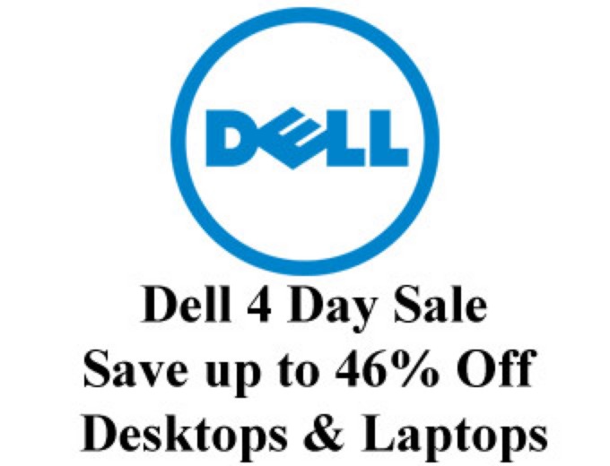 Dell 4 Day Sale - 46% off PCs & Laptops