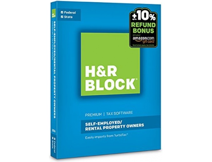 H&R Block Premium 2016 + Refund Bonus