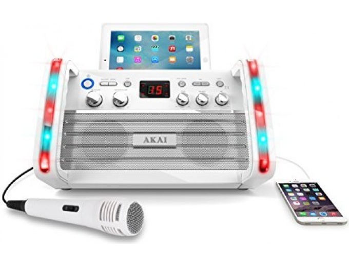 Akai KS213W Portable CD&G Karaoke System