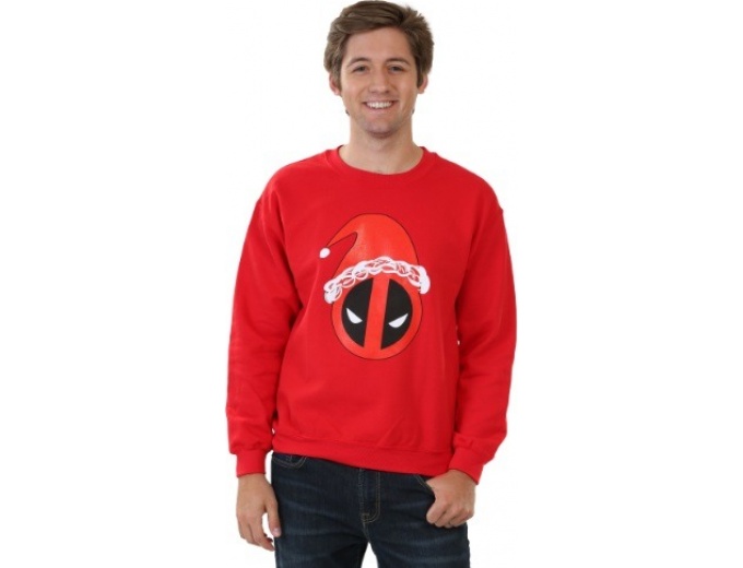 Santa Hat Deadpool Sweatshirt