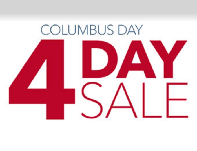 Best Buy Columbus Day 4-Day Sale