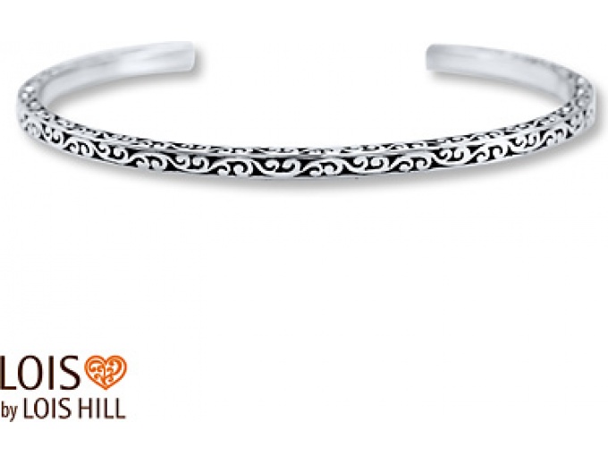Sterling Silver Lois Hill Cuff Bracelet