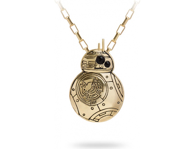 Star Wars Gold BB-8 Pendant Necklace