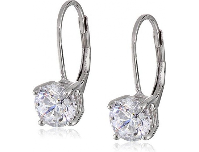 Platinum-Plated Silver Swarovski Earrings