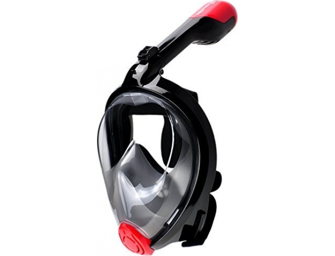 Tubeless Dry Full Face 180° Snorkel Mask