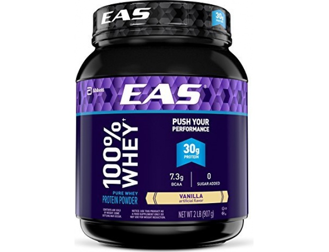 EAS 100% Pure Whey Protein Powder, Vanilla, 2lb