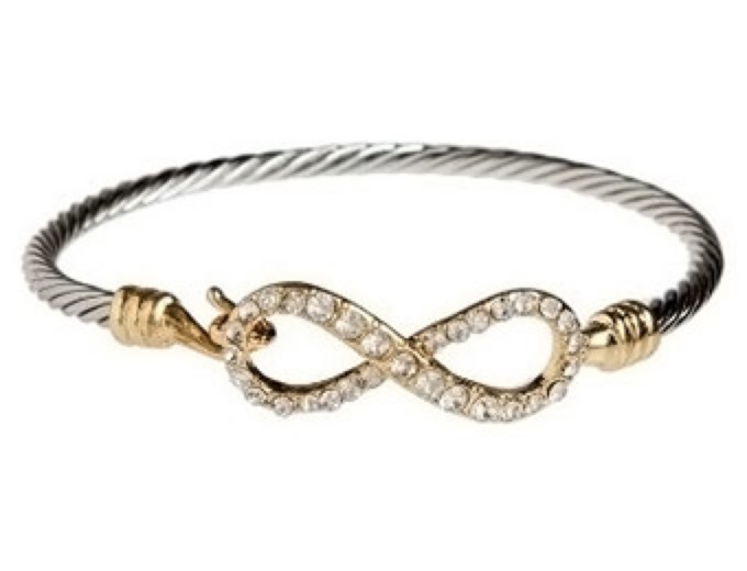 RAIN "Infinity" Crystal Bangle Bracelet