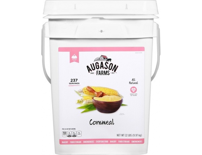 Augason Farms Emergency Food 22 lbs Cornmeal