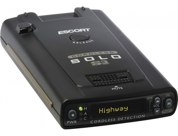 Escort Solo S3 Cordless Radar Detector