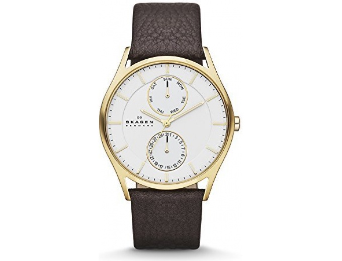 Skagen Men's Holst Brown Leather Watch