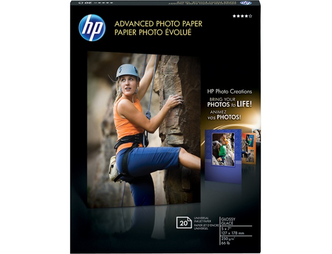 HP 5" x 7" Glossy Advanced Photo Paper