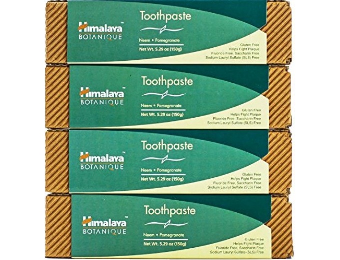 Himalaya Flouride-free Toothpaste, 4 Pack